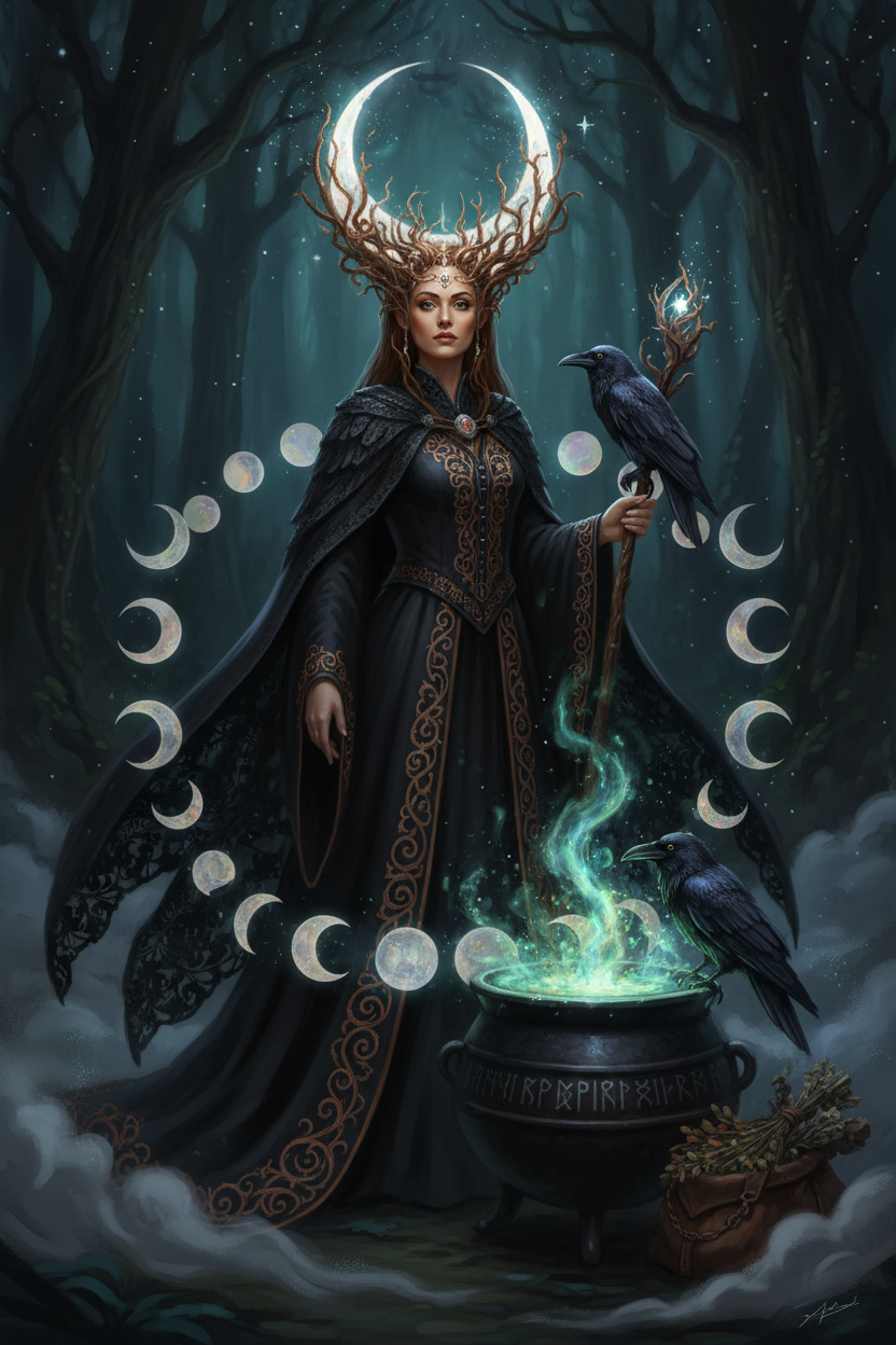 Exploring Ceridwen the Goddess of Wisdom and Transformation in Witchcraft