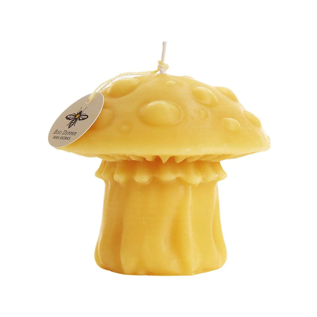 Mushroom Candles – 100% Pure Beeswax - Witchy wonder