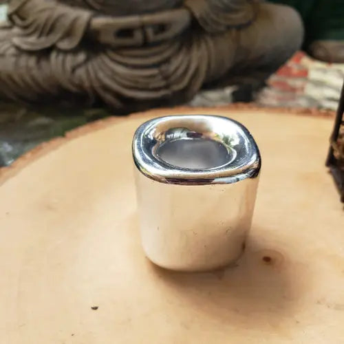 Handmade Ceramic Candle Holder - Gold/Silver - Witchy wonder