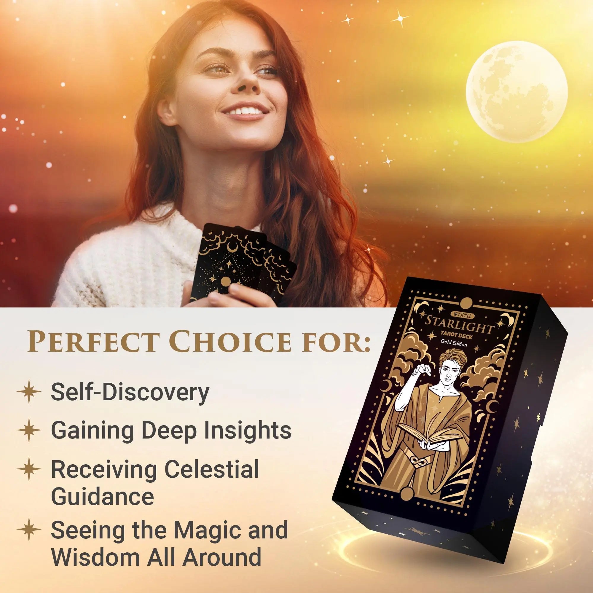 Starlight Gold Tarot - Witchy wonder