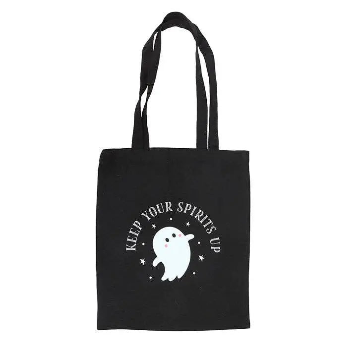 Keep Your Spirits Up Halloween Ghost Tote Bag - Witchy wonder