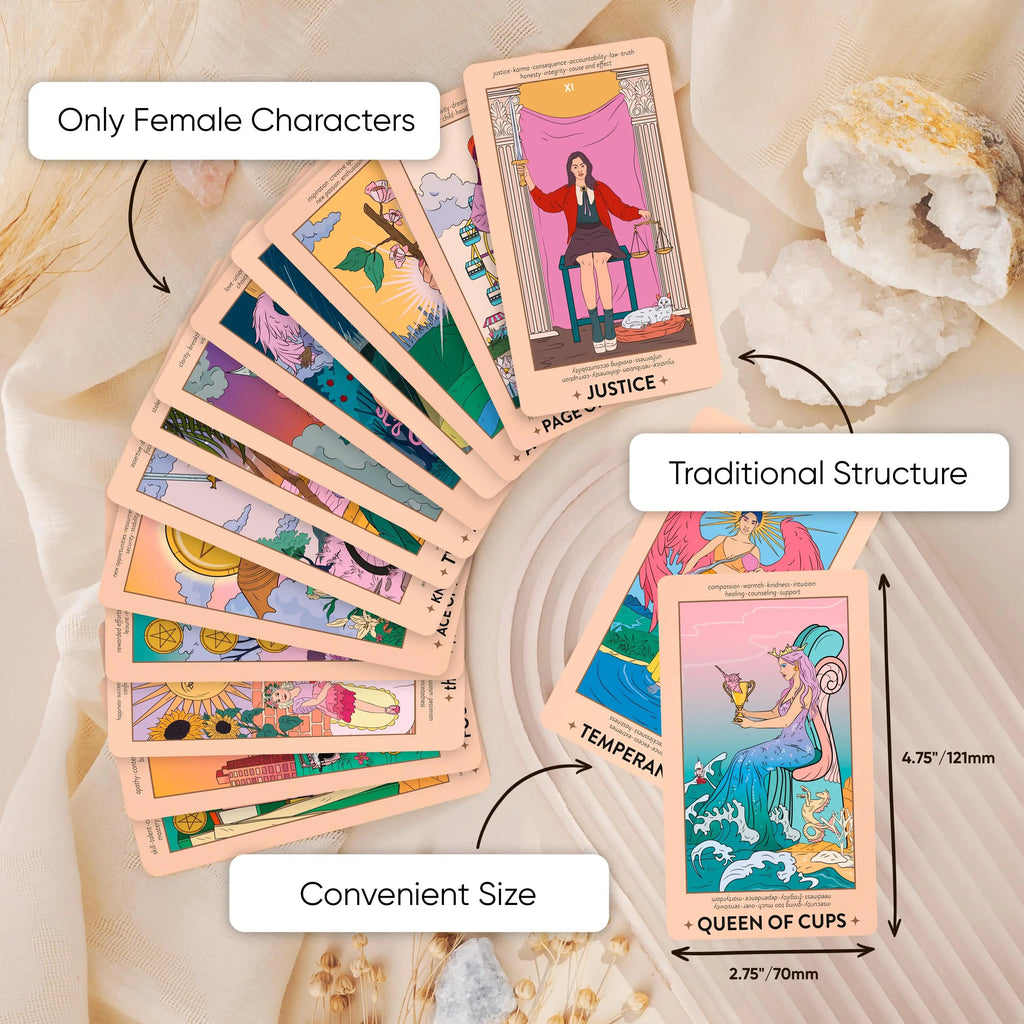 Neoteric Feminine Tarot (Keyword Edition) - Witchy wonder