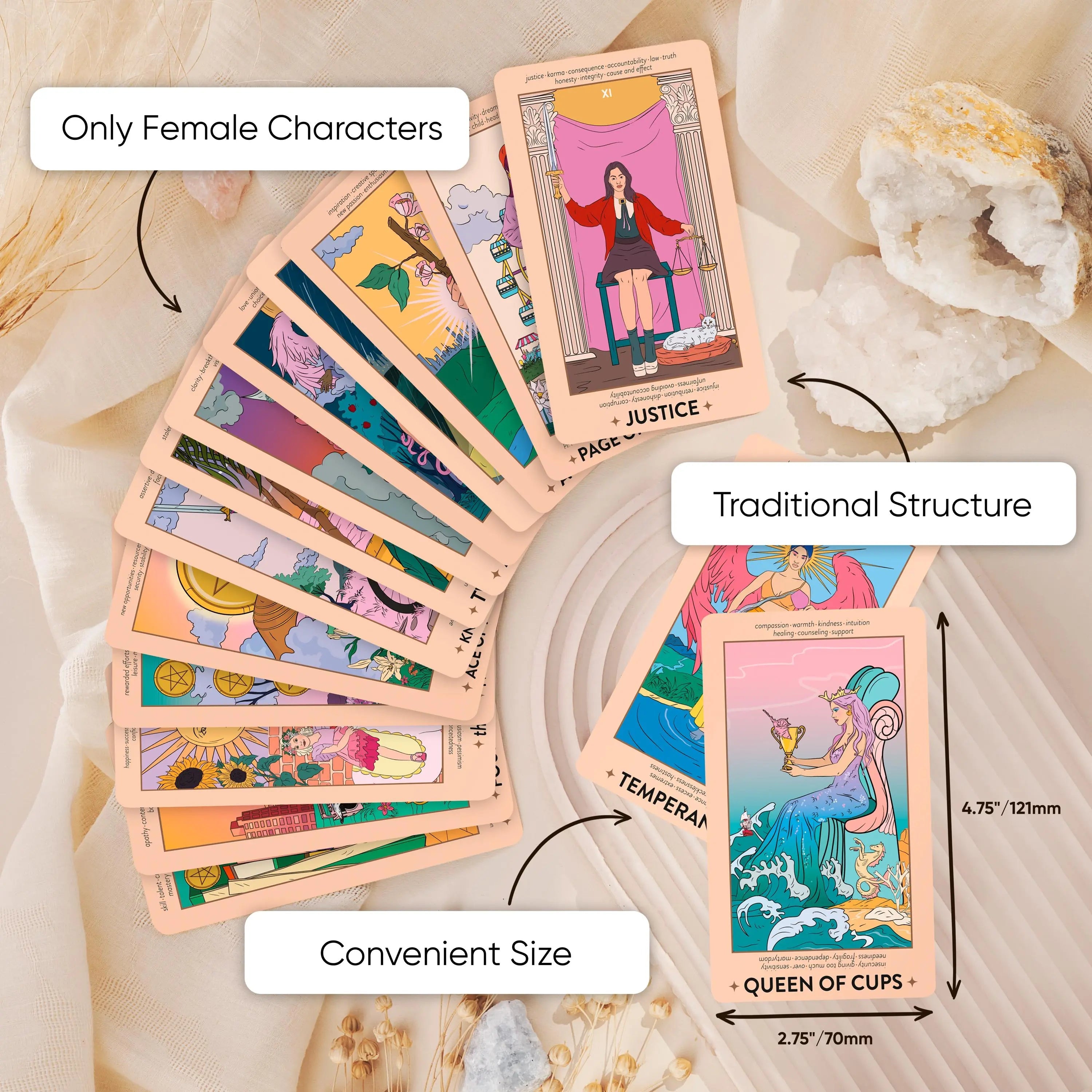 Neoteric Feminine Tarot (Keyword Edition) - Witchy wonder