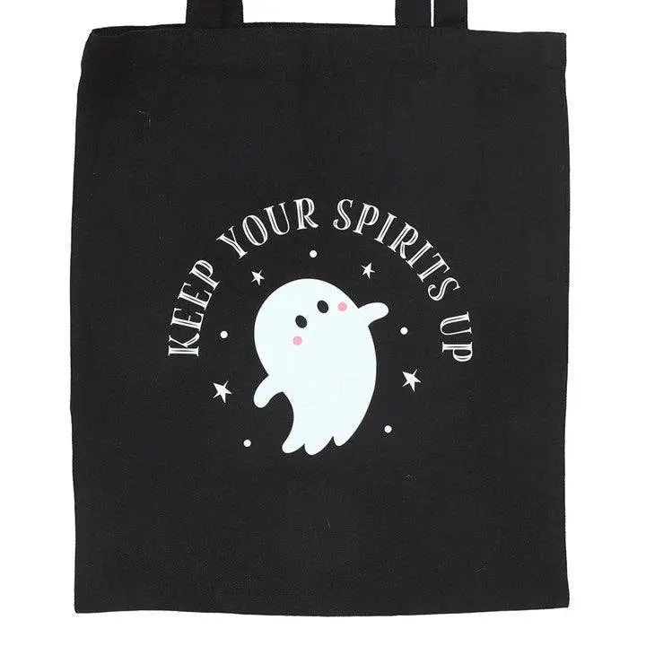 Keep Your Spirits Up Halloween Ghost Tote Bag - Witchy wonder