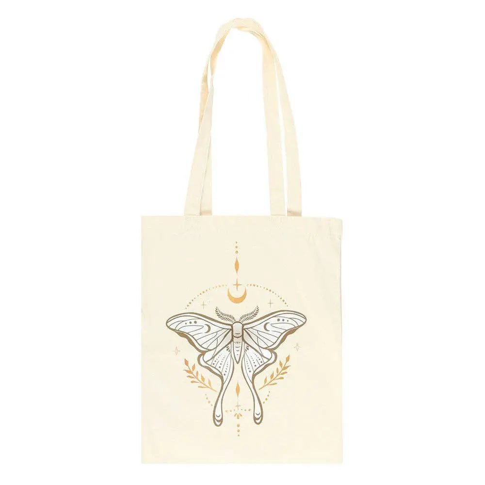 Light Luna Moth Tote Bag - Witchy wonder