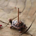 Turtle Mini Incense Holder Bronze/Copper Unique Piece - Witchy wonder