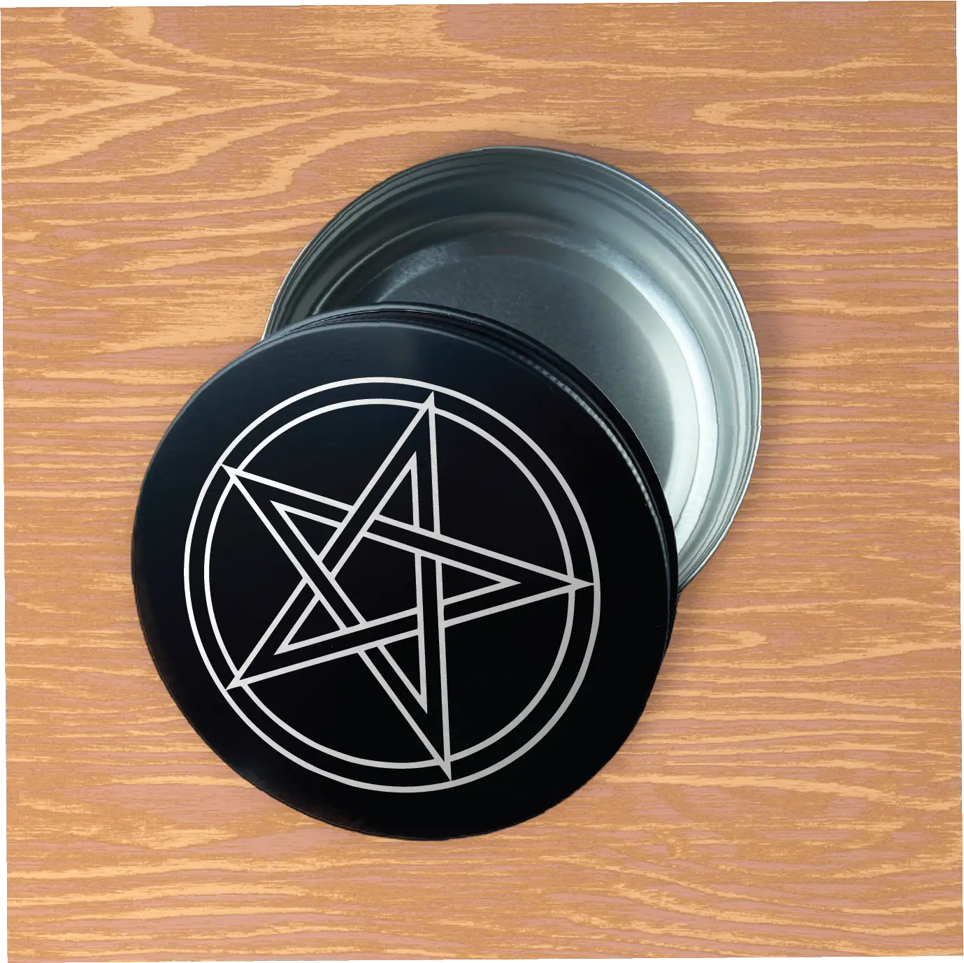 Pentagram herb stash/storage container - Witchy wonder