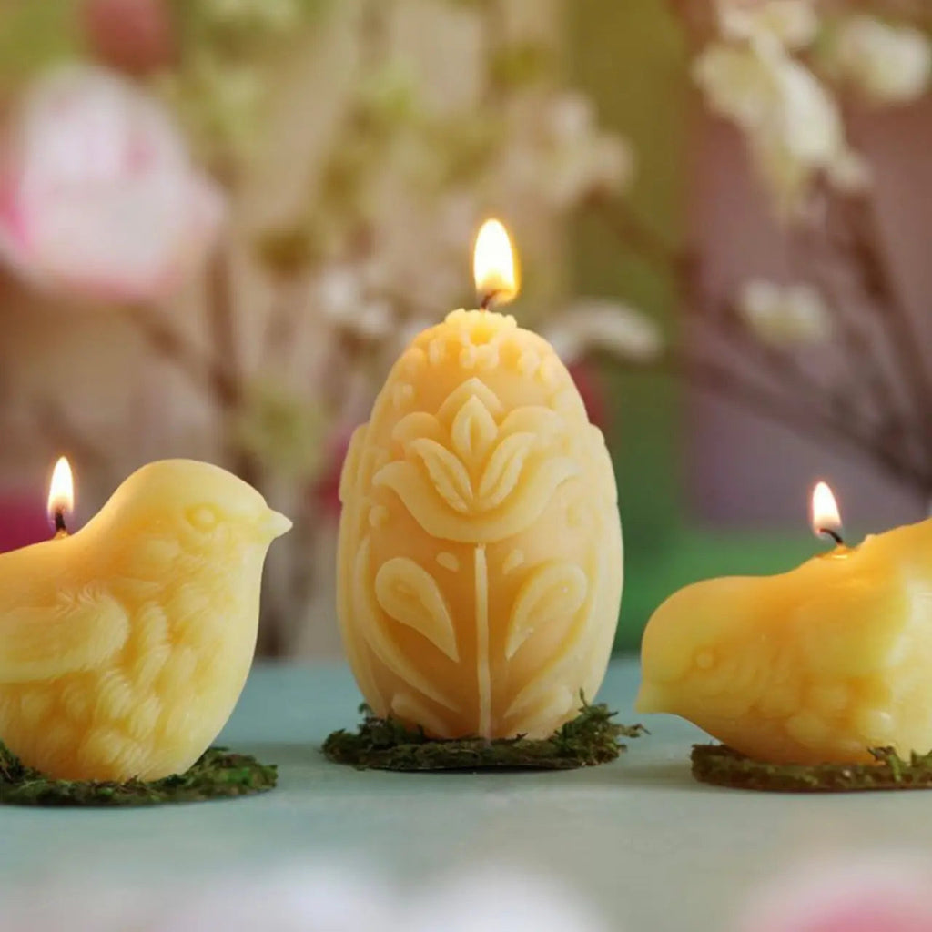 Beeswax Egg Pillar - Witchy wonder