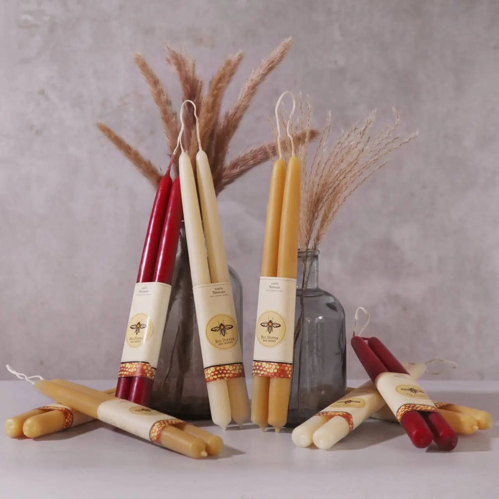 100% Pure Beeswax Tapers - Witchy wonder