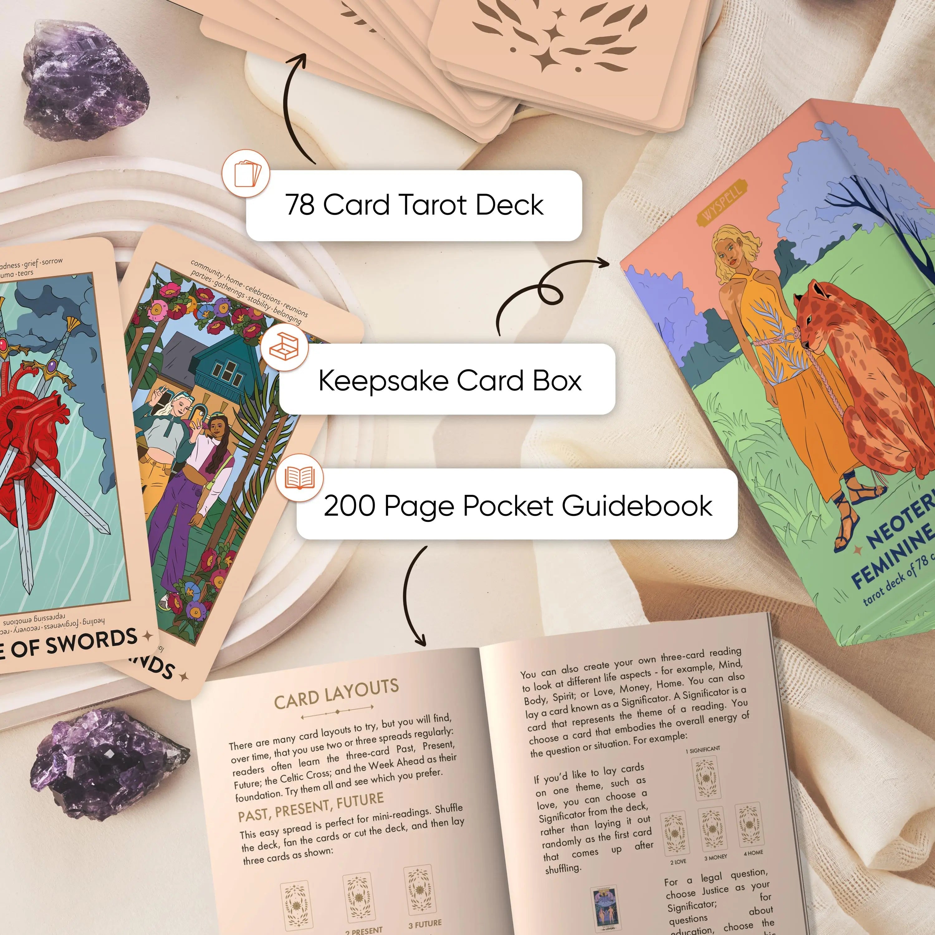 Neoteric Feminine Tarot (Keyword Edition) - Witchy wonder