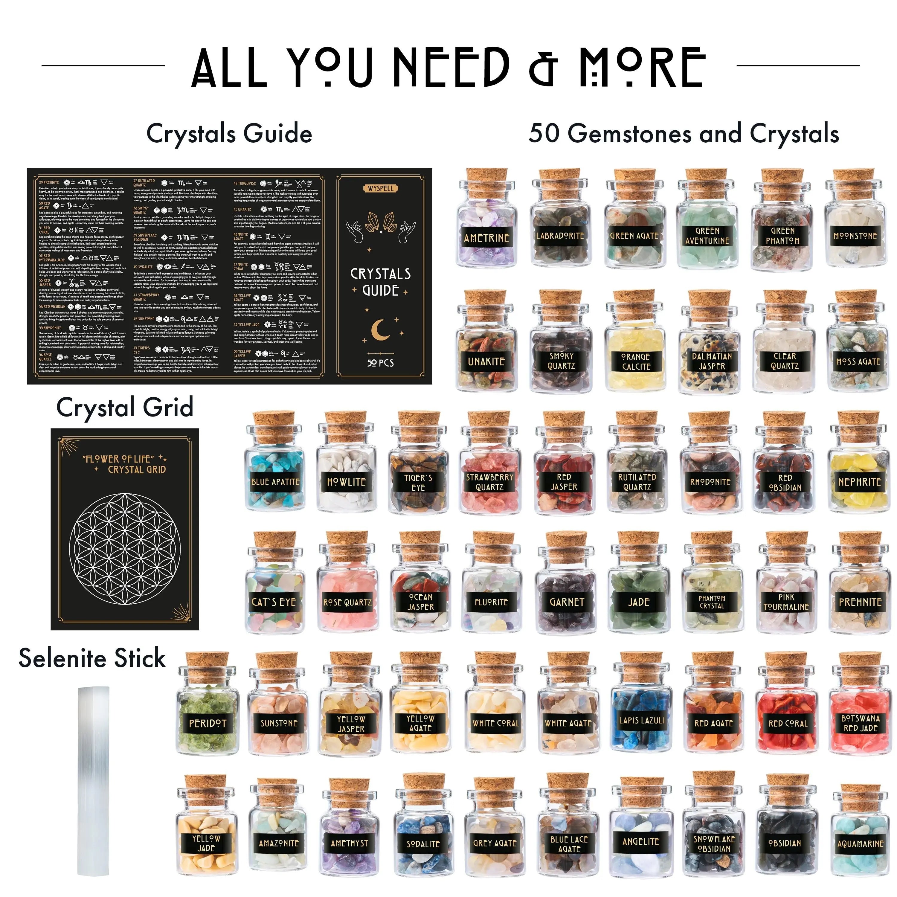 50 PCS Gemstone Kit - Witchy wonder