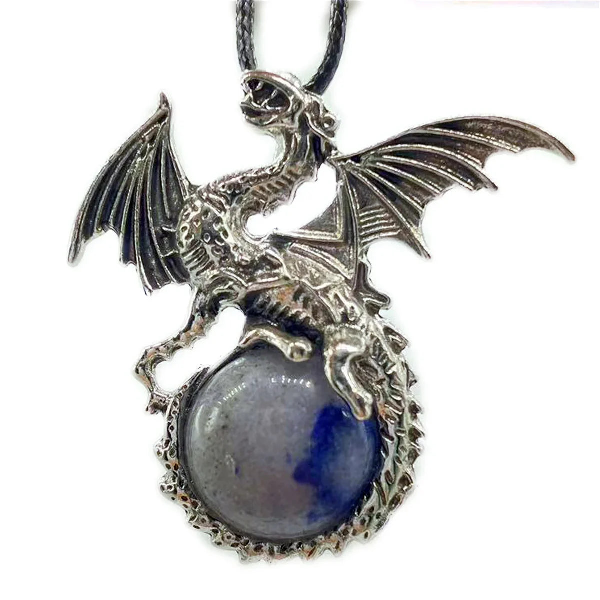 Crystal Circle Dragon Necklaces - Witchy wonder