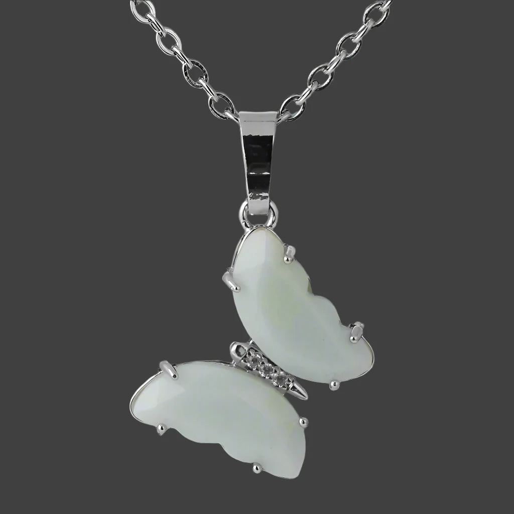 Crystal Butterfly Necklace & Ring - Witchy wonder