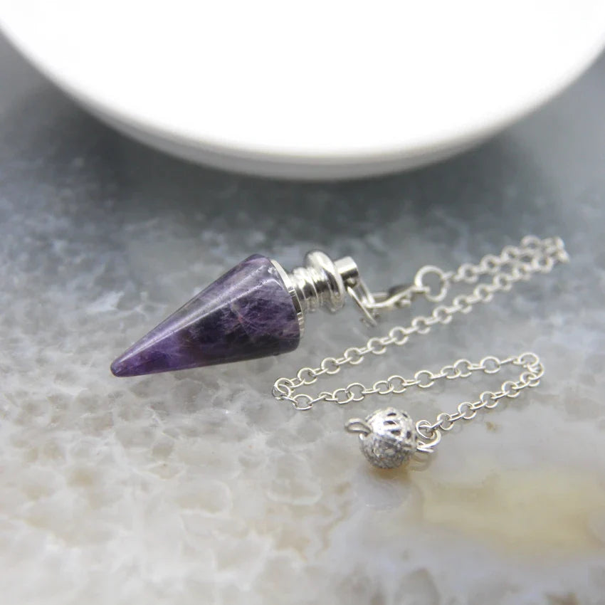 Silver Crystal Pendulums - Witchy wonder
