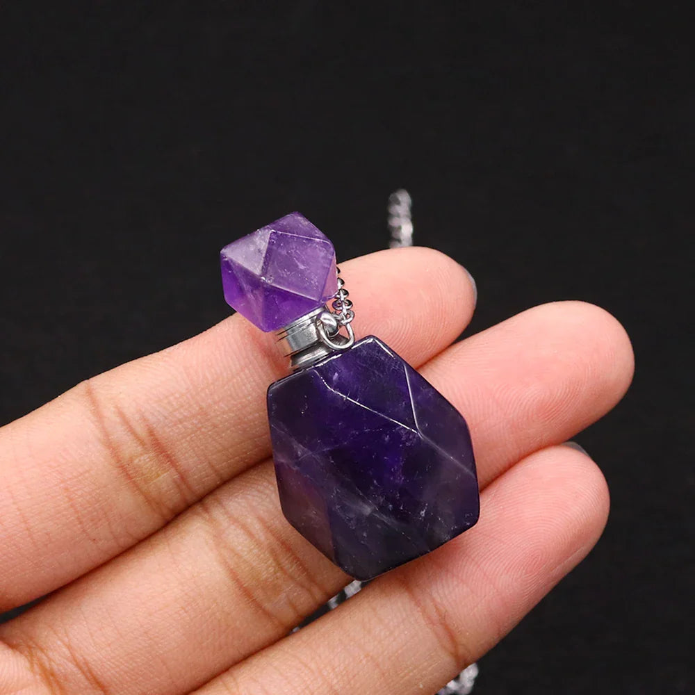 Crystal Potion Bottle Necklaces - Witchy wonder