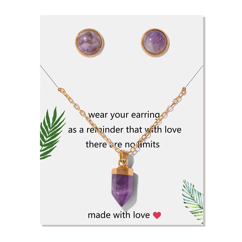 Crystal Point Gold Pendant Necklaces - Witchy wonder