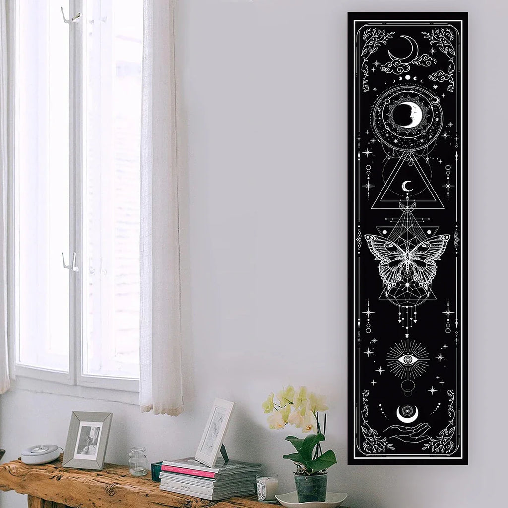 Witchy Sun & Moon Banner Tapestry - Witchy wonder