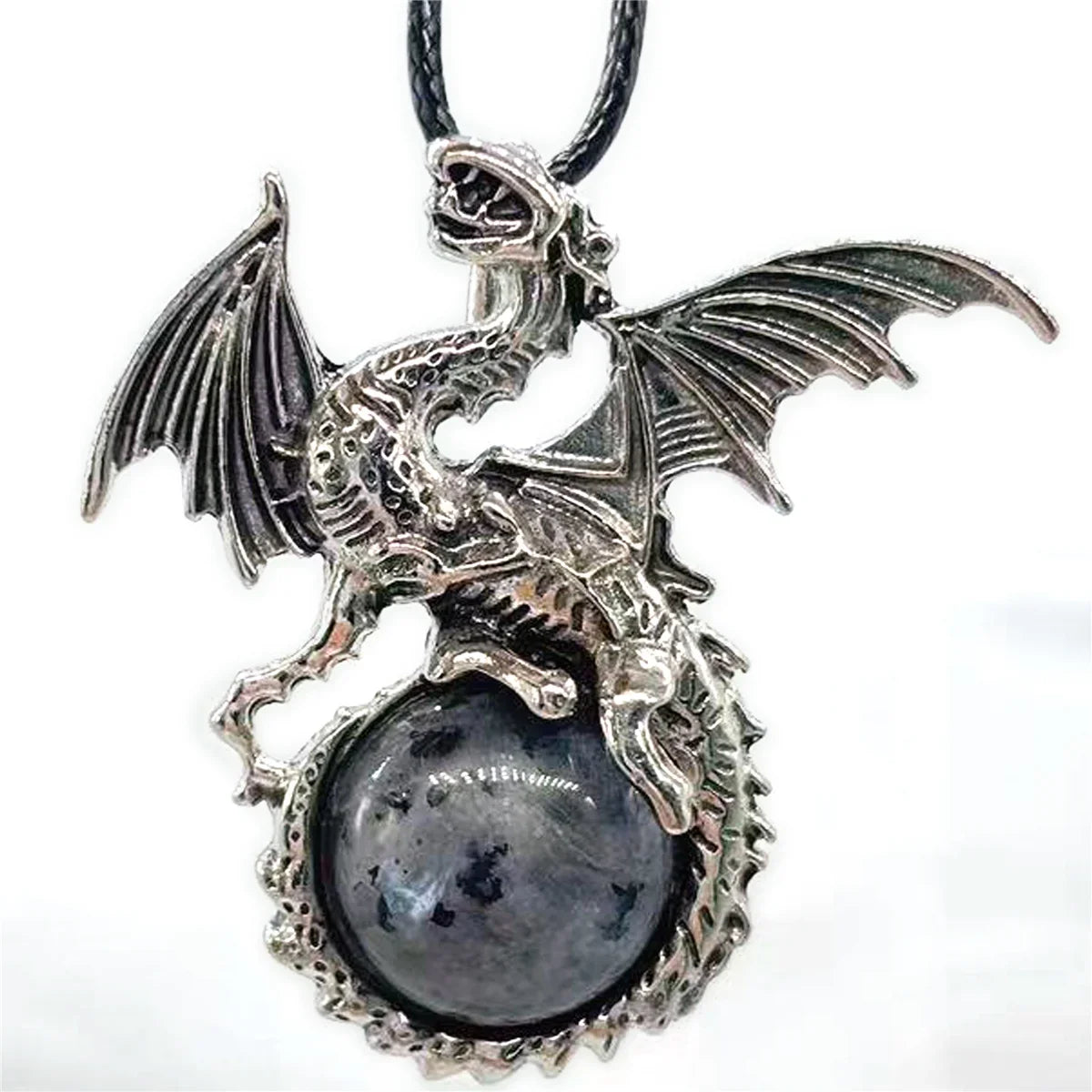 Crystal Circle Dragon Necklaces - Witchy wonder