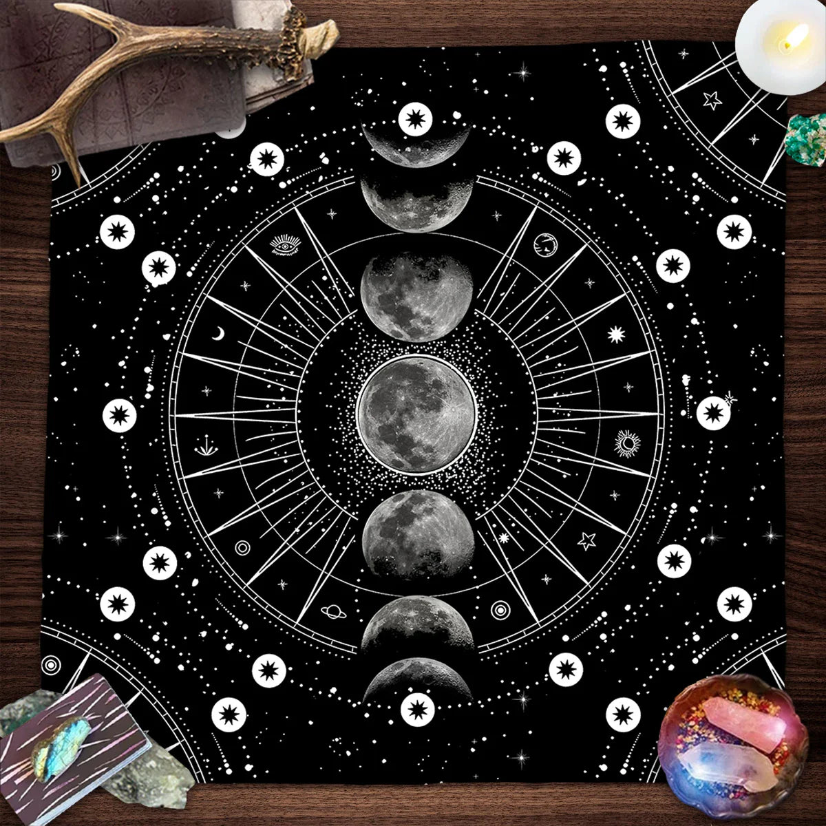 Moon Phase Altar Cloth - Witchy wonder