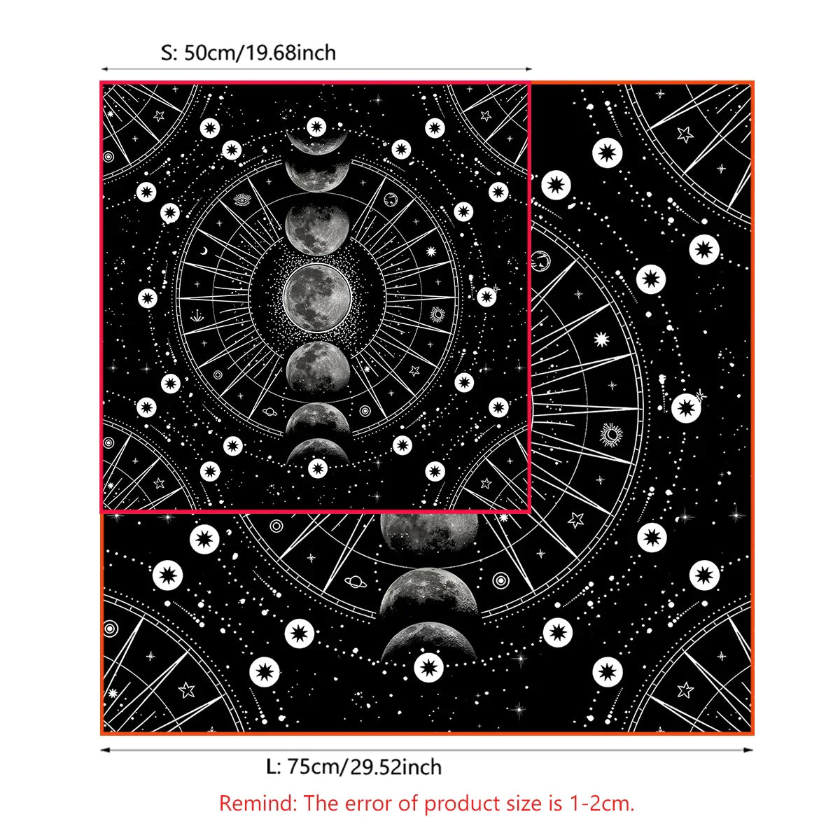 Moon Phase Altar Cloth - Witchy wonder