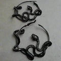 Snake Hoop Earrings - Witchy wonder