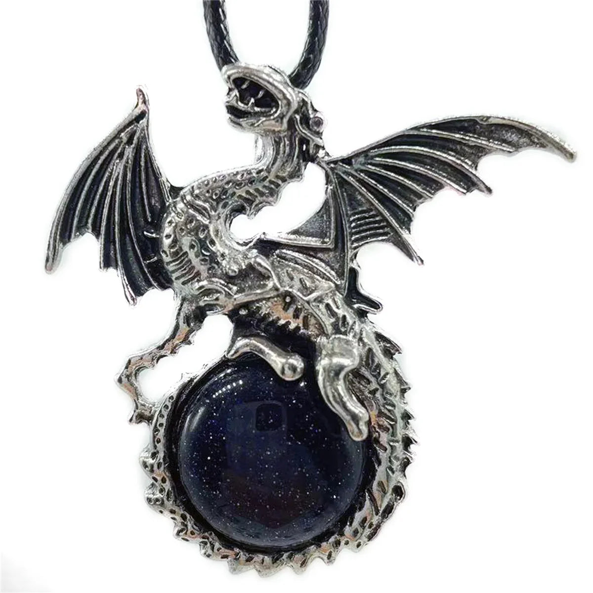 Crystal Circle Dragon Necklaces - Witchy wonder