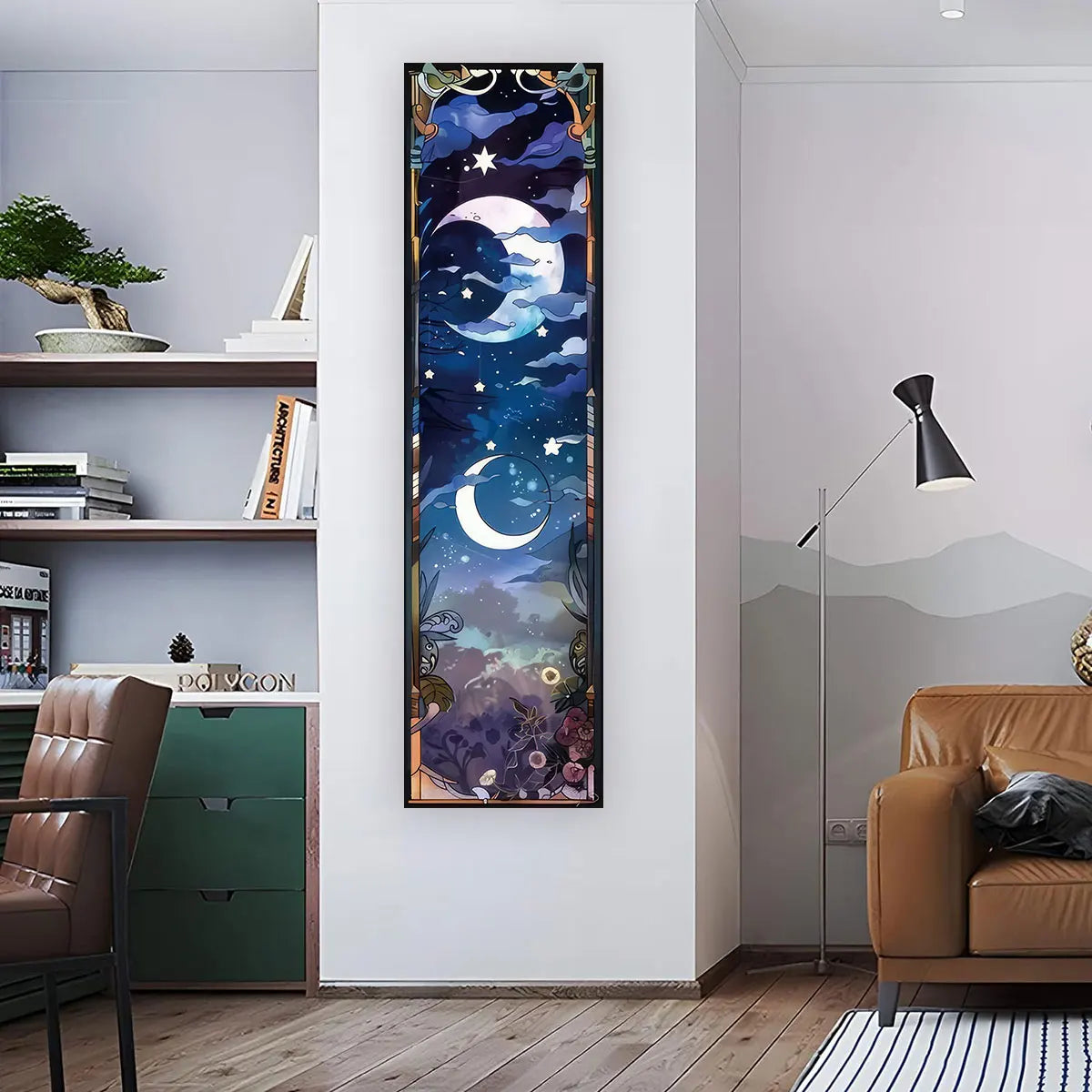 Witchy Sun & Moon Banner Tapestry - Witchy wonder