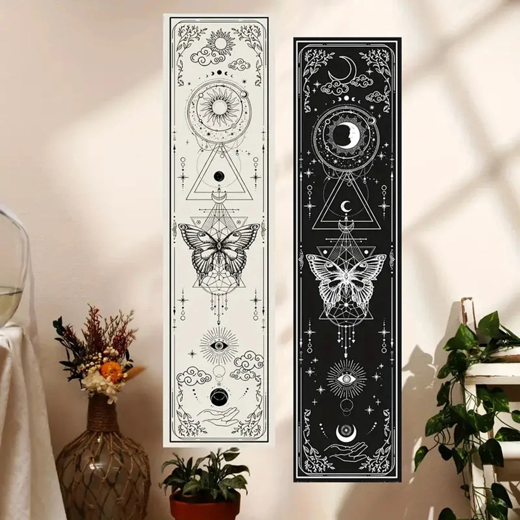Witchy Sun & Moon Banner Tapestry - Witchy wonder
