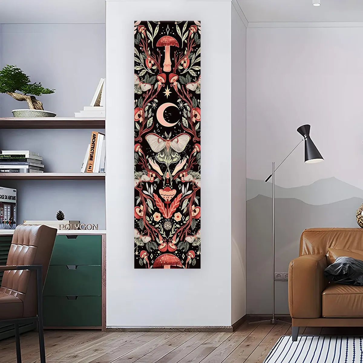 Witchy Sun & Moon Banner Tapestry - Witchy wonder