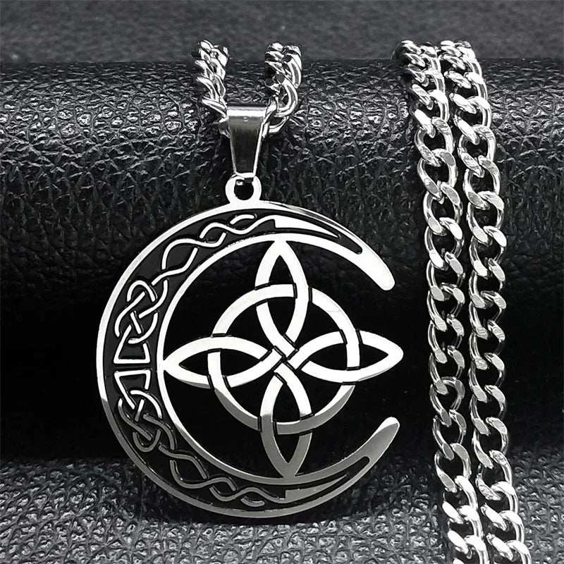 Celtic Moon Design Necklaces - Witchy wonder