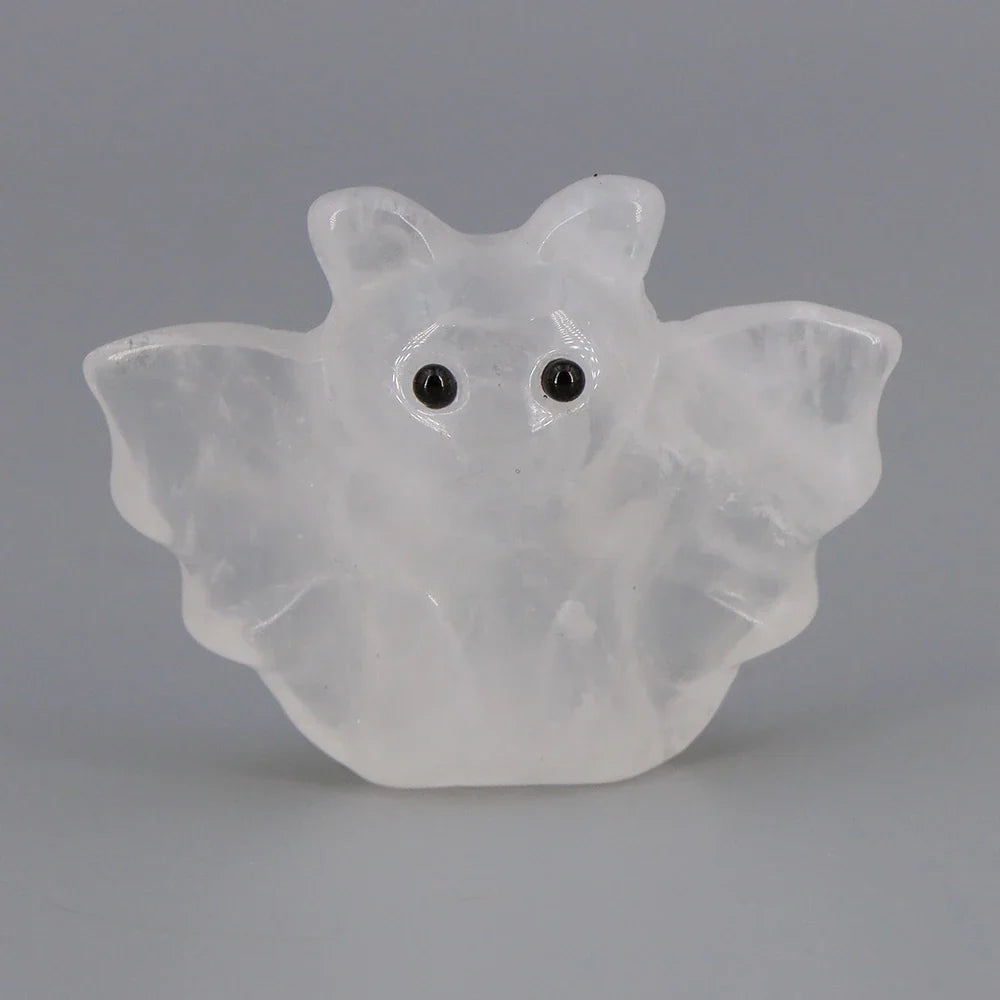 Crystal Bat Statues - Witchy wonder