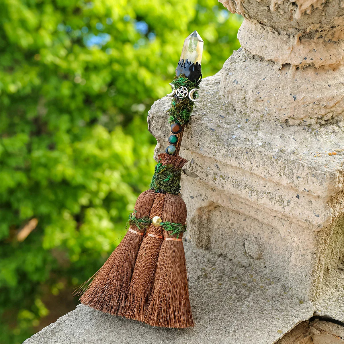 Crystal Charm Brooms - Witchy wonder