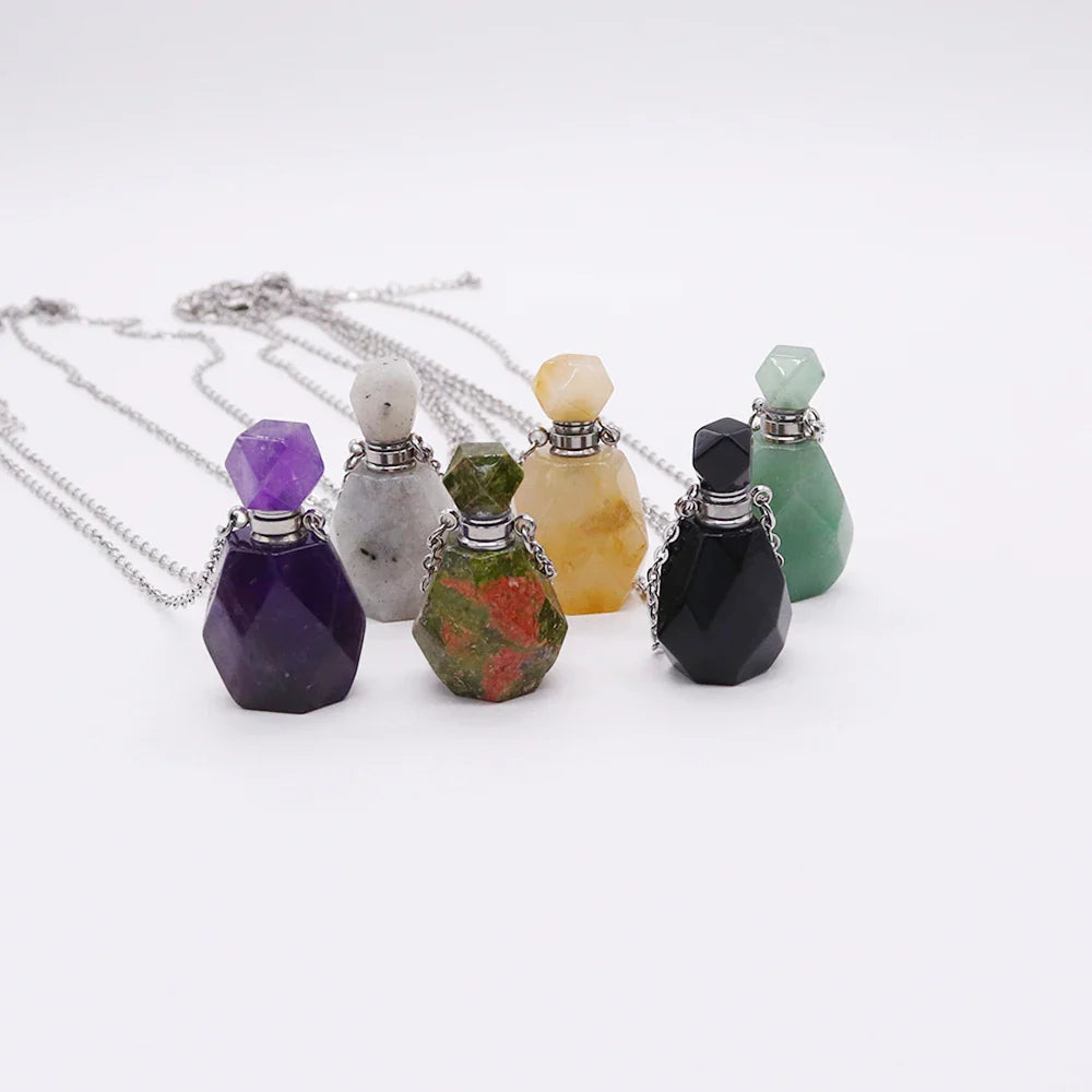 Crystal Potion Bottle Necklaces - Witchy wonder