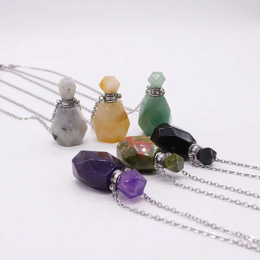 Crystal Potion Bottle Necklaces - Witchy wonder
