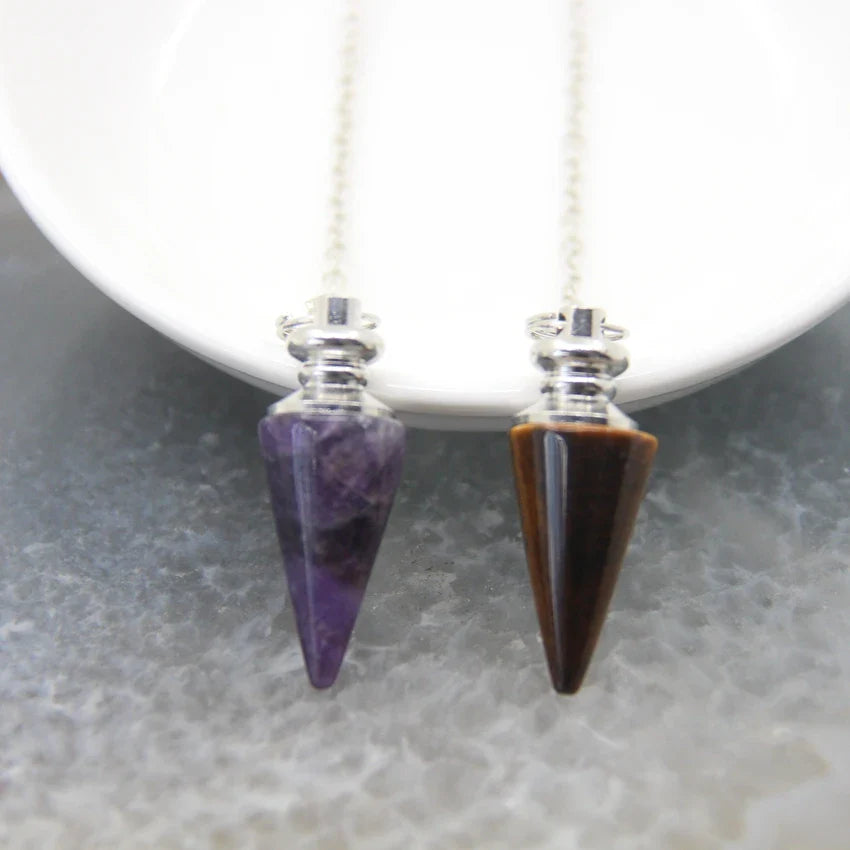 Silver Crystal Pendulums - Witchy wonder