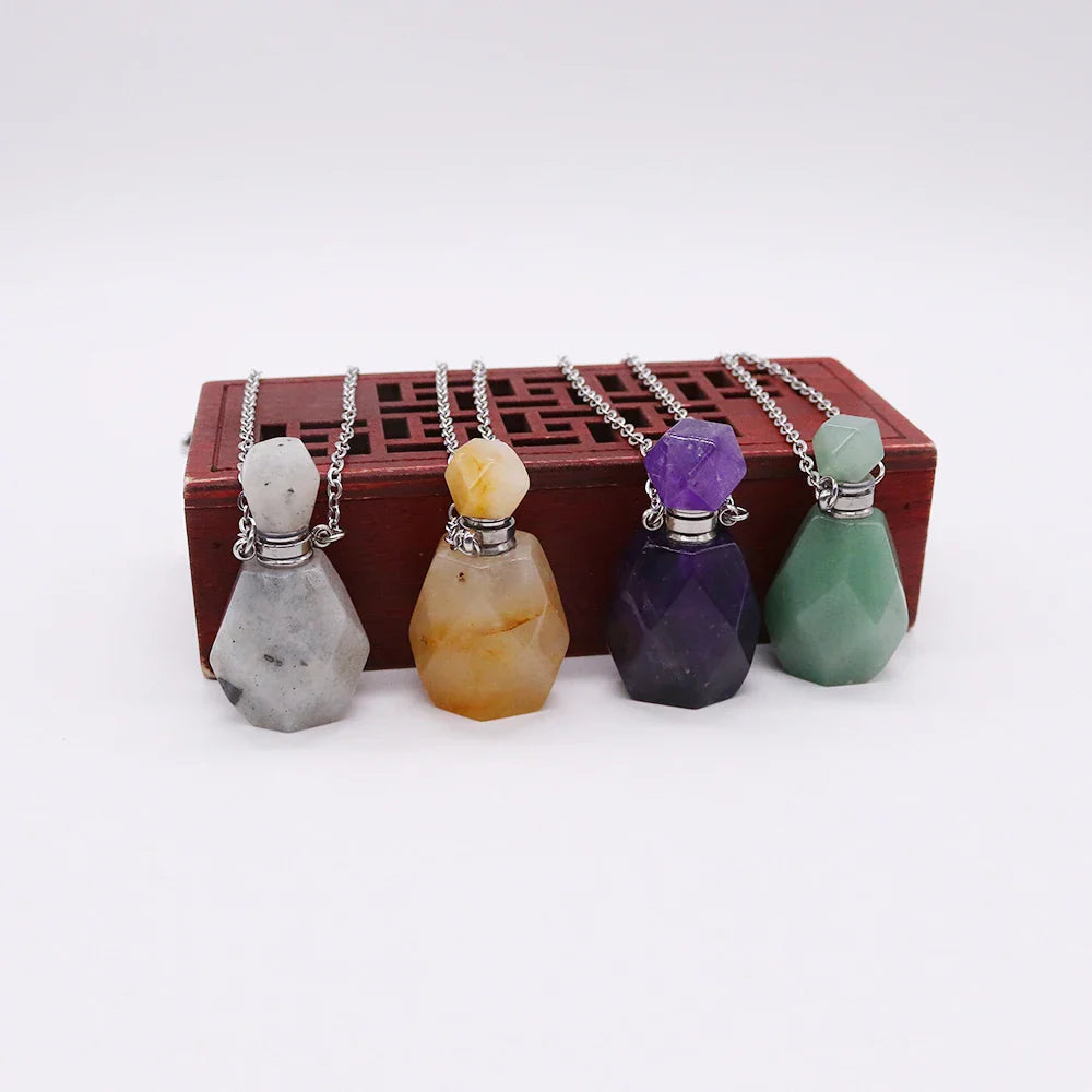 Crystal Potion Bottle Necklaces - Witchy wonder