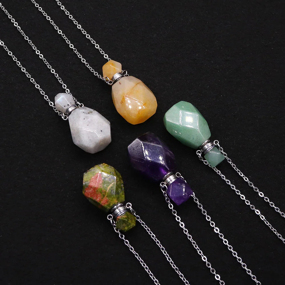 Crystal Potion Bottle Necklaces - Witchy wonder