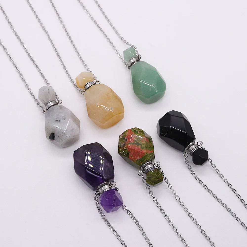 Crystal Potion Bottle Necklaces - Witchy wonder