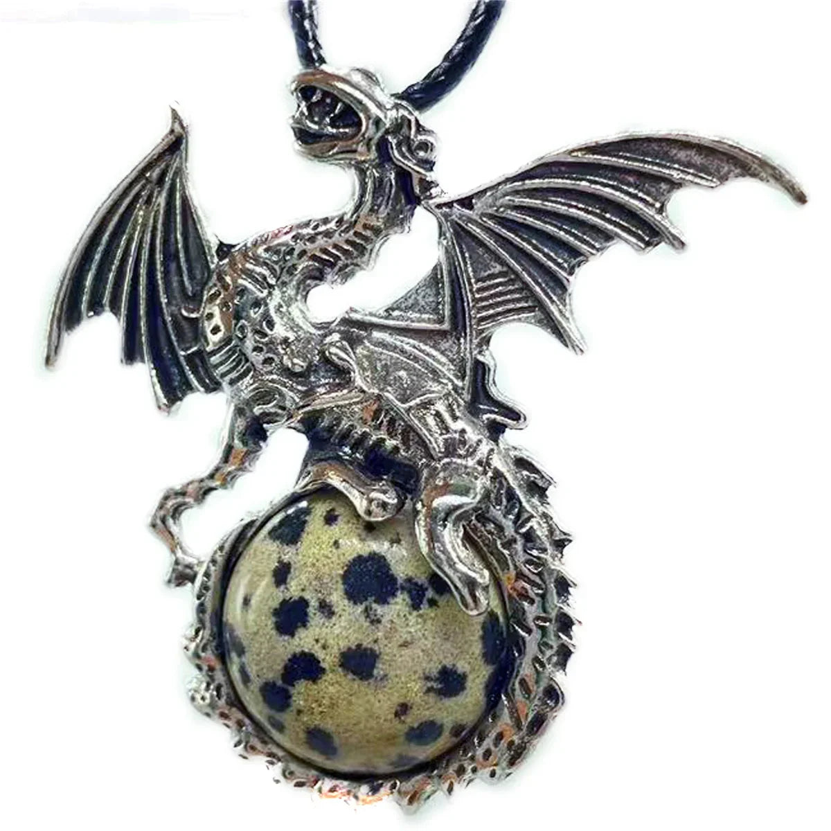 Crystal Circle Dragon Necklaces - Witchy wonder