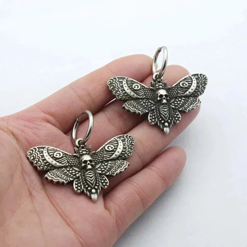 Death Moth Earrings - Witchy wonder