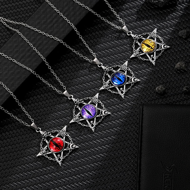 Dragon Eye Pentacle Necklaces - Witchy wonder