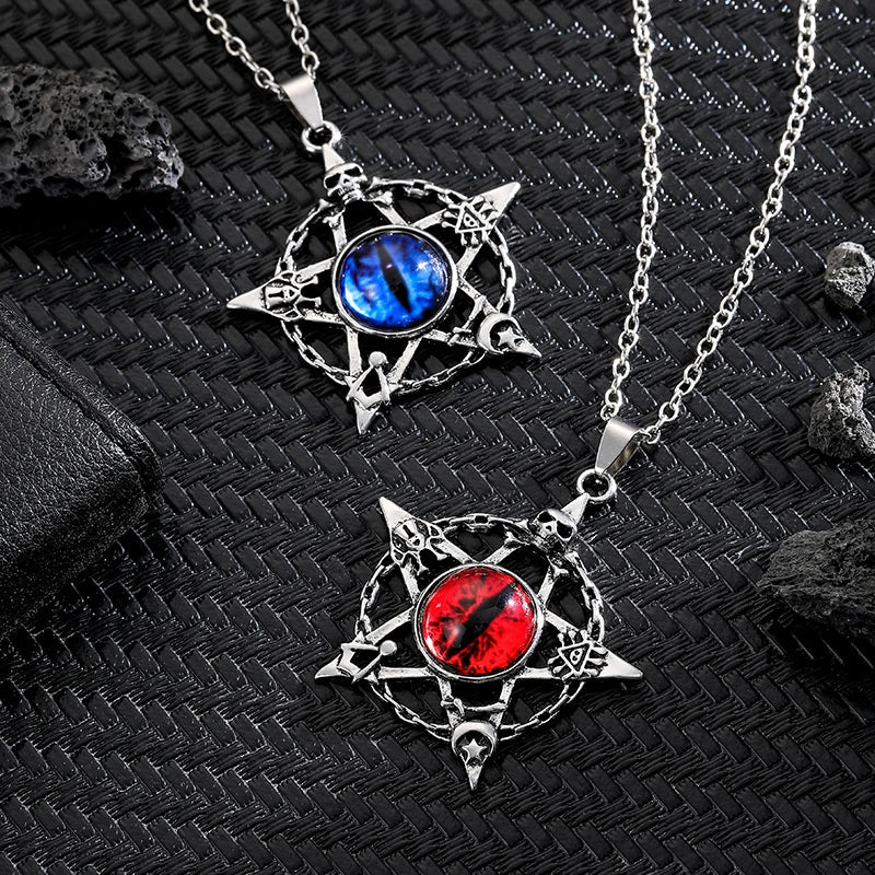 Dragon Eye Pentacle Necklaces - Witchy wonder