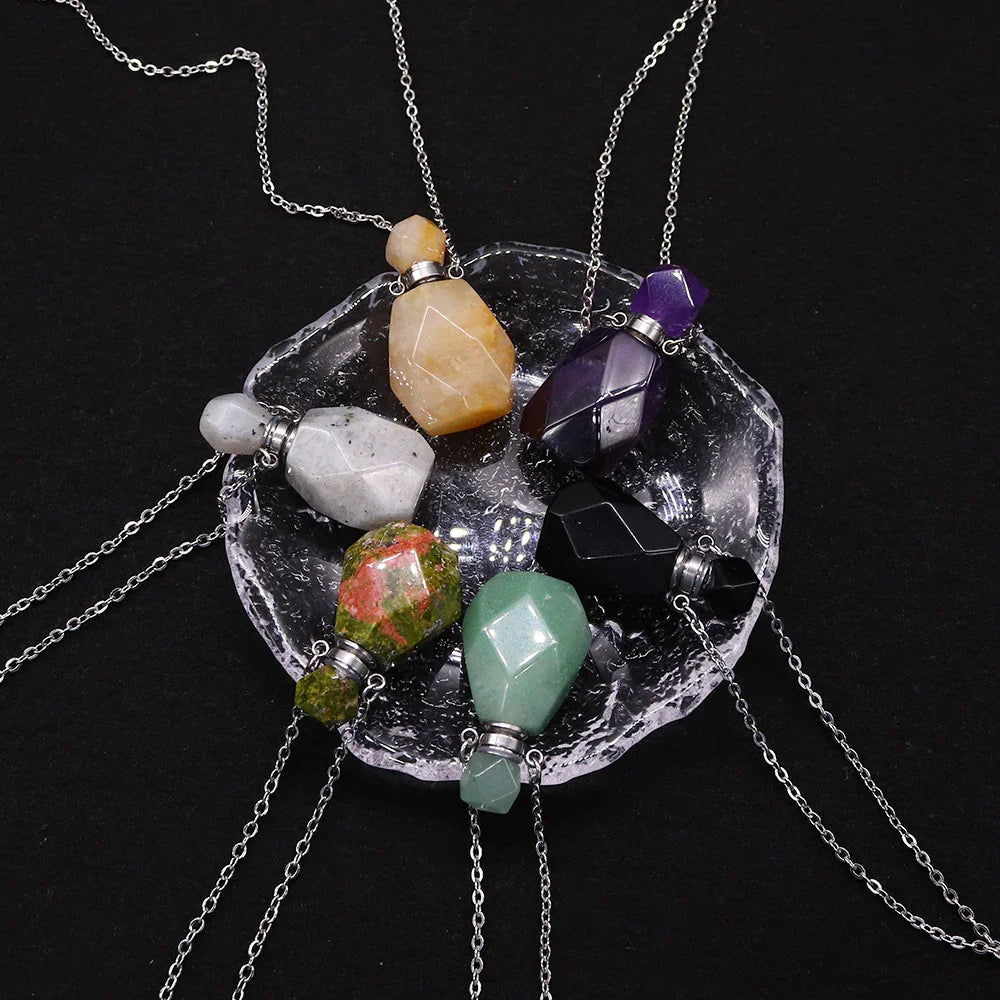 Crystal Potion Bottle Necklaces - Witchy wonder