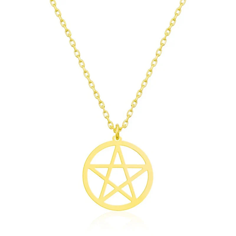 Pentacle Chain Necklace - Witchy wonder
