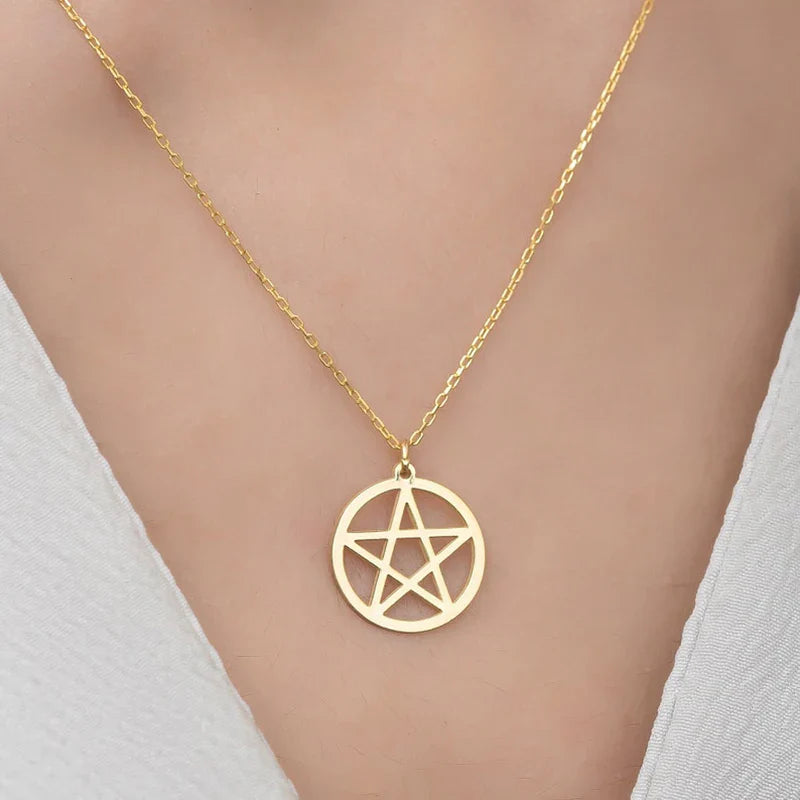 Pentacle Chain Necklace - Witchy wonder