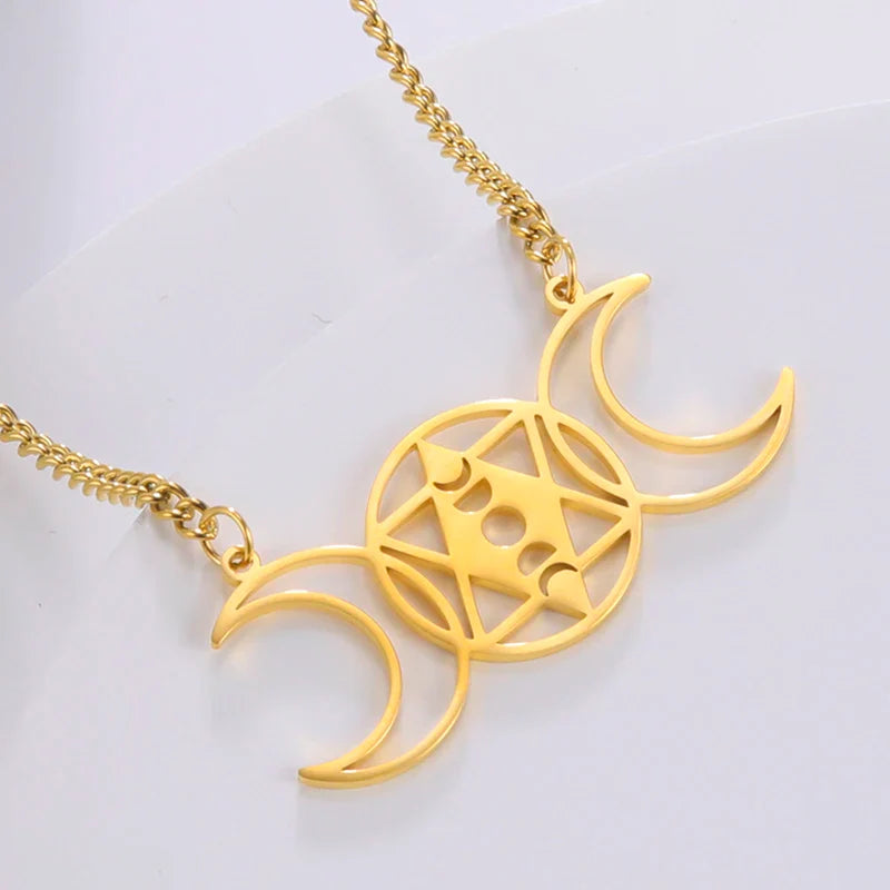 Pentacle Symbols Necklace - Witchy wonder