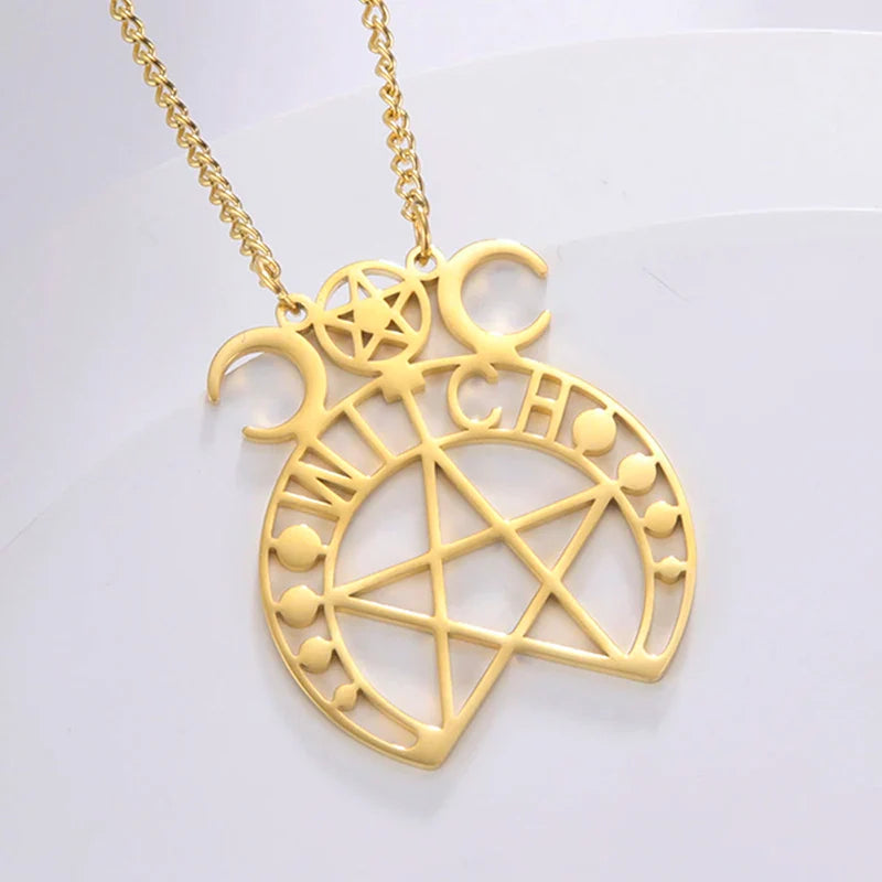 Pentacle Symbols Necklace - Witchy wonder