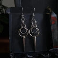 Gothic Chainmail Spike Earrings - Witchy wonder