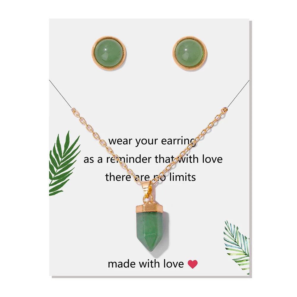 Crystal Point Gold Pendant Necklaces - Witchy wonder