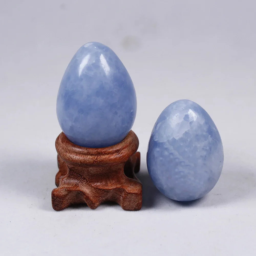 Blue Celestite Crystal Egg - Witchy wonder
